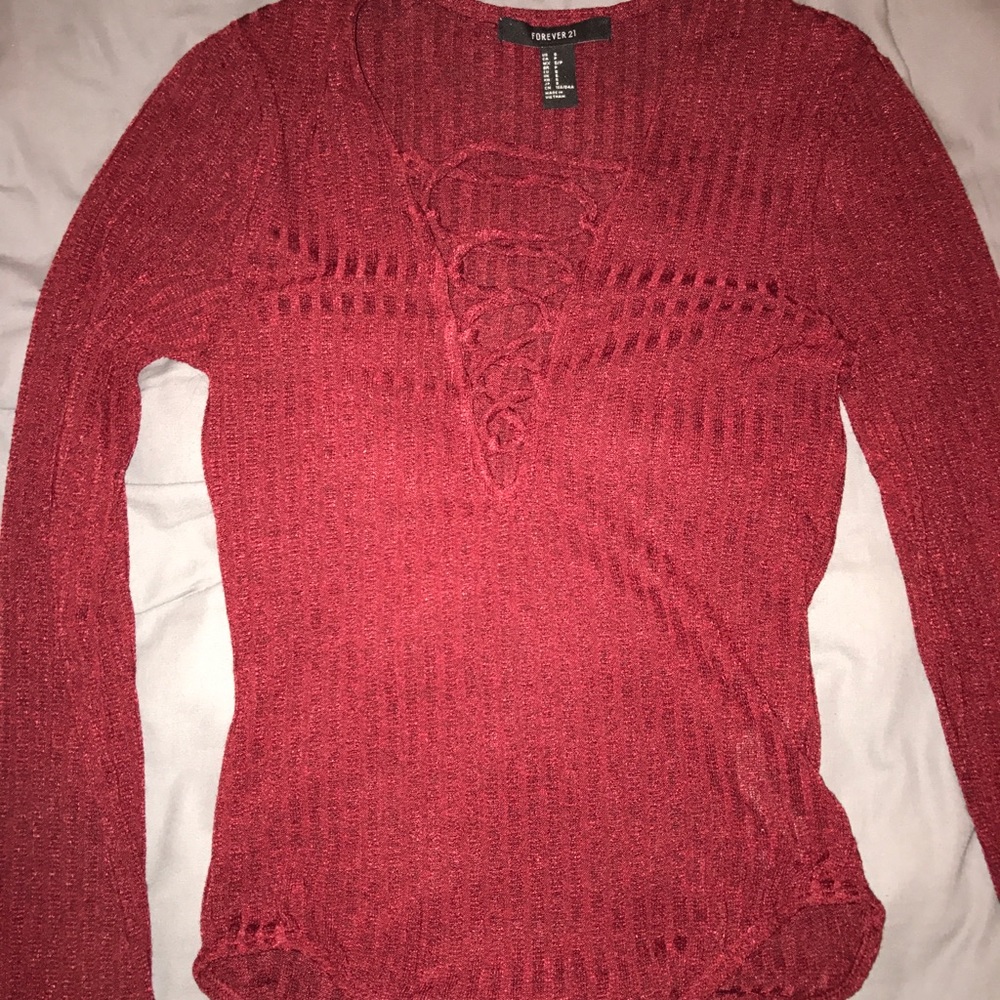 Forever 21 maroon bodysuit